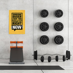 Ezposterprints - Right Now | Gym Inspiration Motivation Quotes - 24x36 ambiance display photo sample