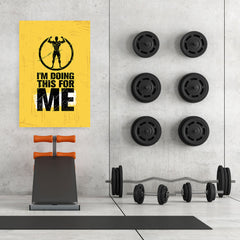 Ezposterprints - For Me | Gym Inspiration Motivation Quotes - 32x48 ambiance display photo sample