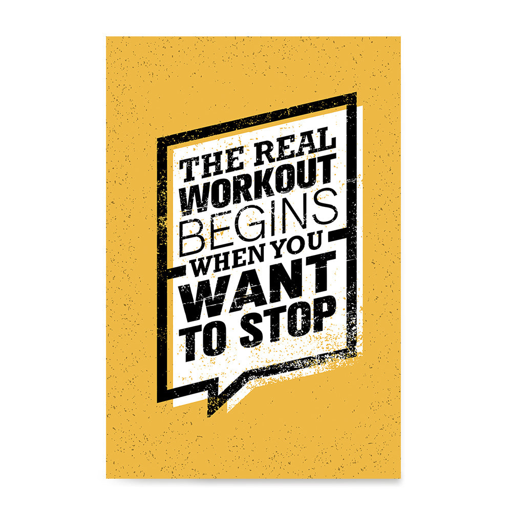 Ezposterprints - real Workout | Gym Inspiration Motivation Quotes