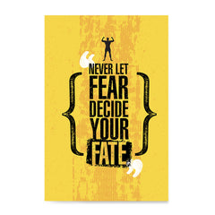 Ezposterprints - Fate | Gym Inspiration Motivation Quotes