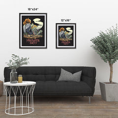 Ezposterprints - Very Very Scary Party Halloween Poster ambiance display photo sample
