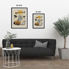 Ezposterprints - Mummy and the Broom Halloween Poster ambiance display photo sample