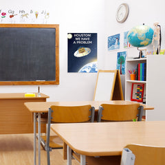 Ezposterprints - Houston We Have A Pumpkin Problem Halloween Poster - 18x24 ambiance display photo sample