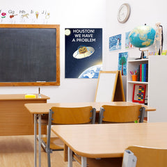 Ezposterprints - Houston We Have A Pumpkin Problem Halloween Poster - 24x32 ambiance display photo sample