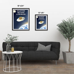 Ezposterprints - Houston We Have A Pumpkin Problem Halloween Poster ambiance display photo sample