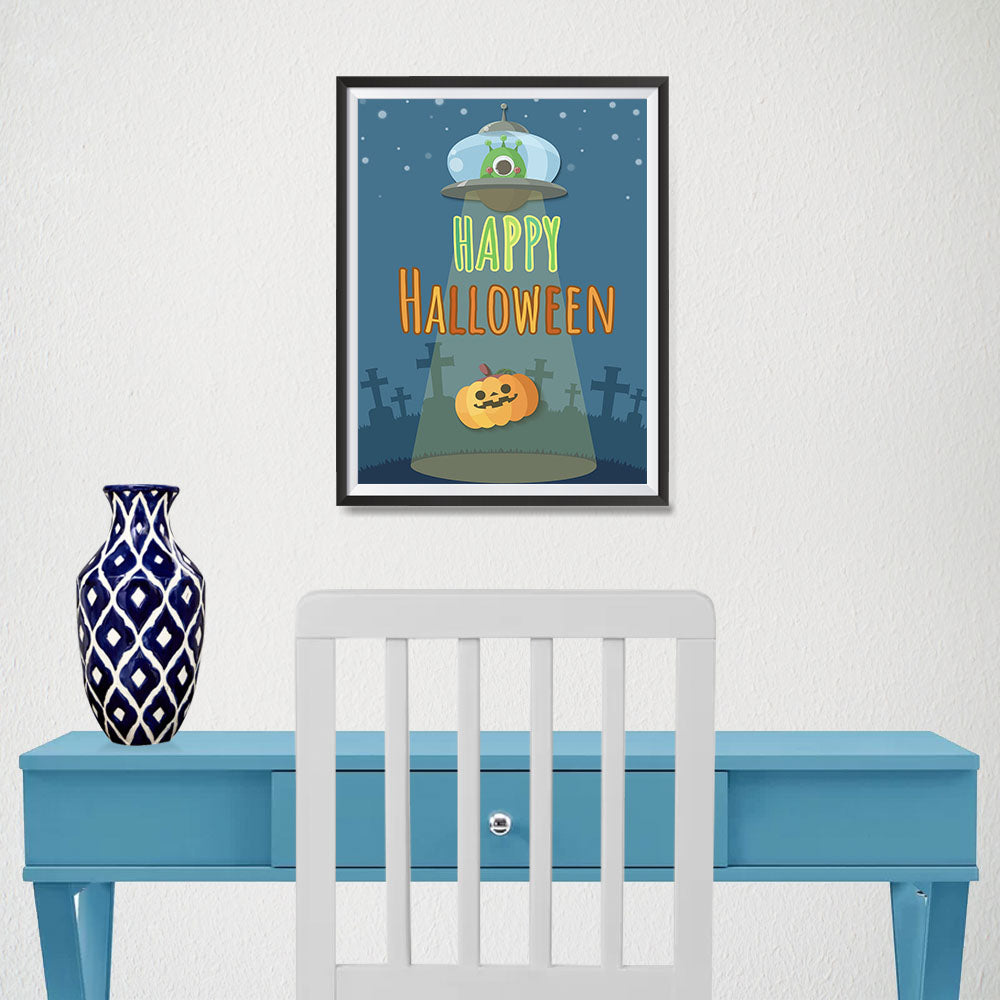 Ezposterprints - They're Out There Halloween Poster - 12x16 ambiance display photo sample