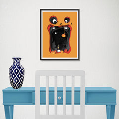 Ezposterprints - Paper Ornament Halloween Poster - 12x16 ambiance display photo sample