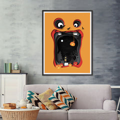 Ezposterprints - Paper Ornament Halloween Poster - 36x48 ambiance display photo sample