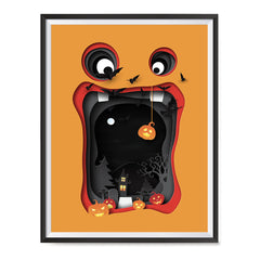 Ezposterprints - Paper Ornament Halloween Poster ambiance display photo sample