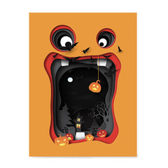 Ezposterprints - Paper Ornament Halloween Poster