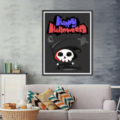 Ezposterprints - The Cute Reaper 2 Halloween Poster - 36x48 ambiance display photo sample