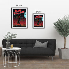 Ezposterprints - The Pumpkin Gone Crazy Halloween Poster ambiance display photo sample