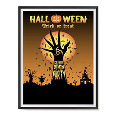 Ezposterprints - Unleash The Demon Party Halloween Poster ambiance display photo sample