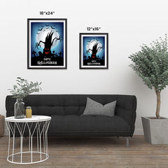 Ezposterprints - The Psycho Tree Halloween Poster ambiance display photo sample