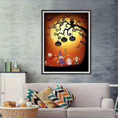 Ezposterprints - Kids with Costumes 2 Halloween Poster - 36x48 ambiance display photo sample