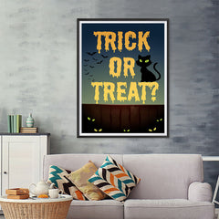 Ezposterprints - Trick or Treat? Halloween Poster - 36x48 ambiance display photo sample
