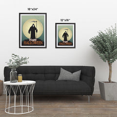 Ezposterprints - The Grunge Gothic Reaper Halloween Poster ambiance display photo sample