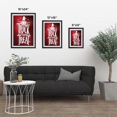 Ezposterprints - Trick Or Treat - Red Halloween Poster