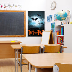 Ezposterprints - Moonligth - Orange Halloween Poster - 24x36 ambiance display photo sample