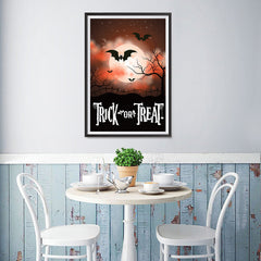 Ezposterprints - Moonligth - Red Halloween Poster - 12x18 ambiance display photo sample