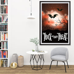 Ezposterprints - Moonligth - Red Halloween Poster - 32x48 ambiance display photo sample