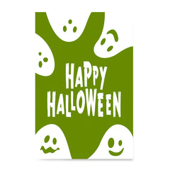 Ezposterprints - Ghosts - Green Halloween Poster ambiance display photo sample