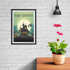 Ezposterprints - Green Moon Halloween Poster - 08x12 ambiance display photo sample
