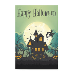 Ezposterprints - Green Moon Halloween Poster ambiance display photo sample