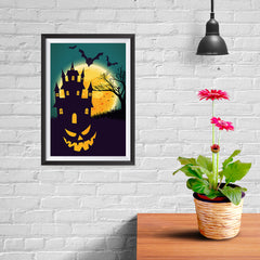 Ezposterprints - Smiling Pumpkin Halloween Poster - 08x12 ambiance display photo sample