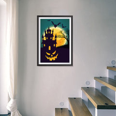 Ezposterprints - Smiling Pumpkin Halloween Poster - 16x24 ambiance display photo sample