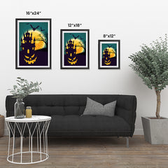 Ezposterprints - Smiling Pumpkin Halloween Poster