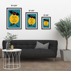 Ezposterprints - Trick Or Treat - Bats Halloween Poster