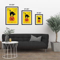 Ezposterprints - Trick Or Treat - Cat Halloween Poster
