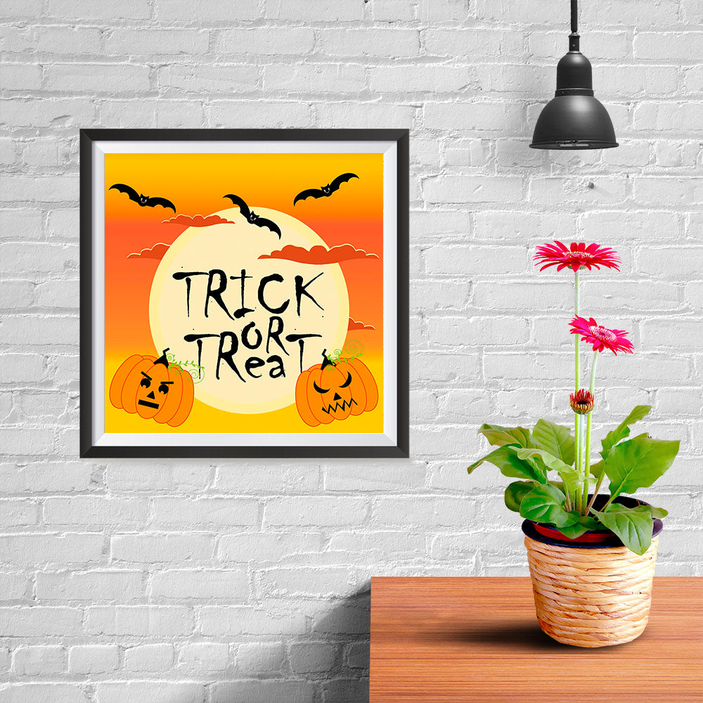 Ezposterprints - Big Moon Halloween Poster - 10x10 ambiance display photo sample
