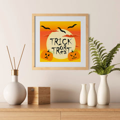 Ezposterprints - Big Moon Halloween Poster - 12x12 ambiance display photo sample