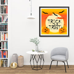 Ezposterprints - Big Moon Halloween Poster - 32x32 ambiance display photo sample