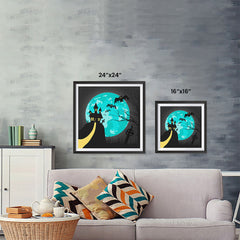 Ezposterprints - Blue Moon Halloween Poster ambiance display photo sample