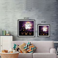 Ezposterprints - Dark Night Halloween Poster ambiance display photo sample
