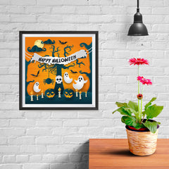 Ezposterprints - Ghosts Halloween Poster - 10x10 ambiance display photo sample