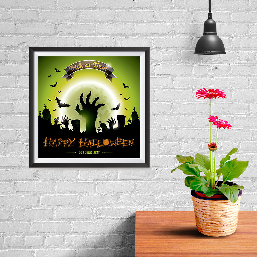 Ezposterprints - Walking Dead 2 Halloween Poster - 10x10 ambiance display photo sample