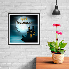 Ezposterprints - Wolf and Bats Halloween Poster - 10x10 ambiance display photo sample