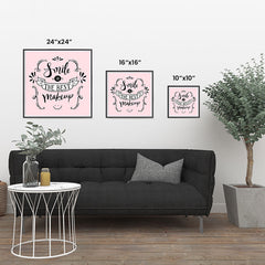 Ezposterprints - Smile is The Best Makeup ambiance display photo sample