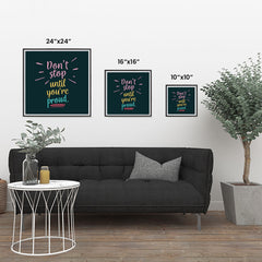 Ezposterprints - Don't Stop Until You're Proud ambiance display photo sample