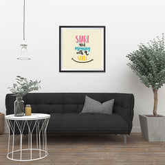 Ezposterprints - Start Your Morning With A Smile - 24x24 ambiance display photo sample