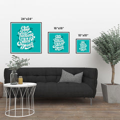 Ezposterprints - Stop Talking Start Doing ambiance display photo sample