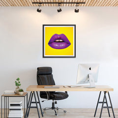 Ezposterprints - The Magenta - Pop Art Lip - 24x24 ambiance display photo sample