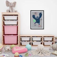 Ezposterprints - How To Identify A Monster? | The Cute Little Monsters Posters - 16x24 ambiance display photo sample