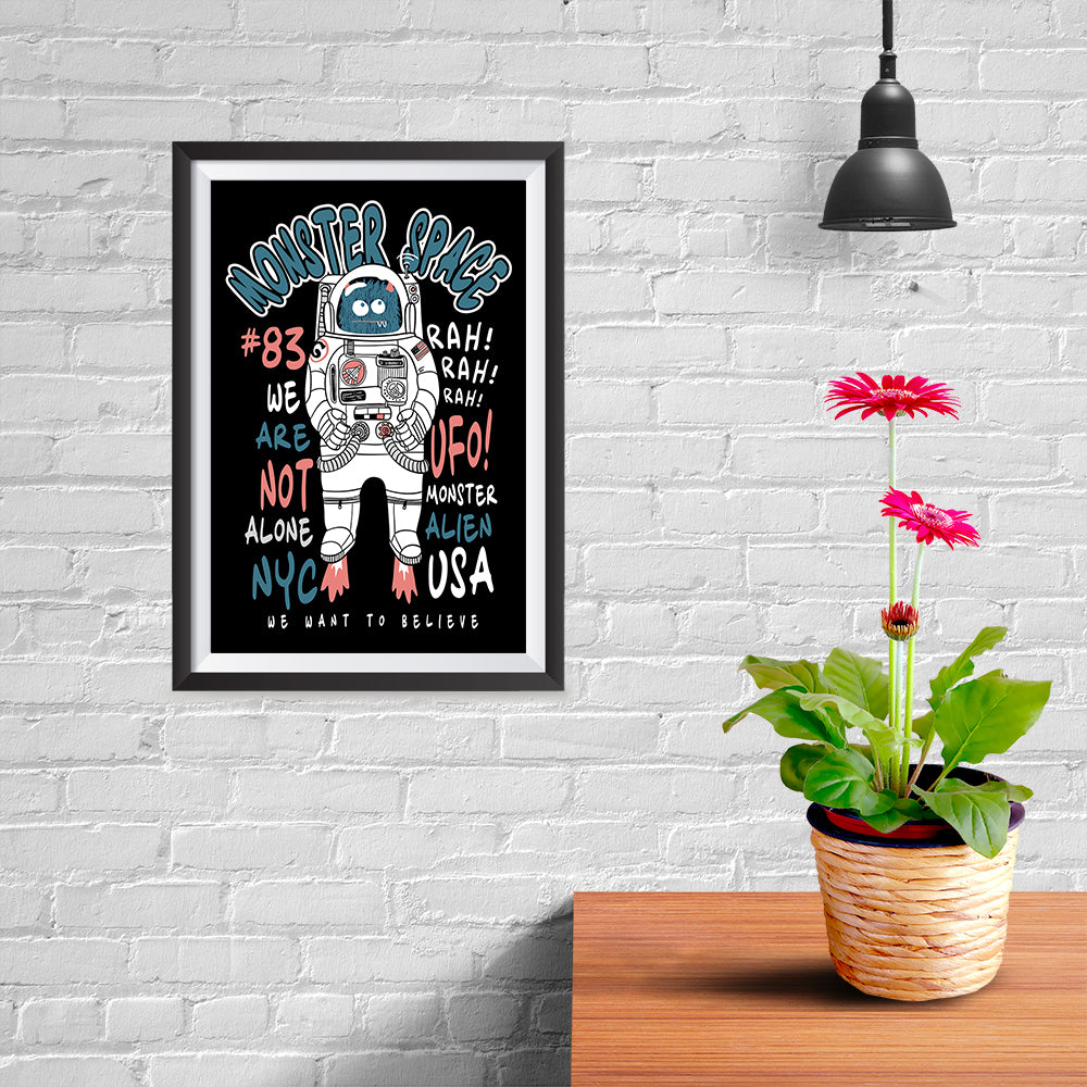 Ezposterprints - The Monster in Space, We Want To Believe - 08x12 ambiance display photo sample