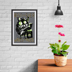 Ezposterprints - Best Time Ever, Rock, Waves and Music - 08x12 ambiance display photo sample