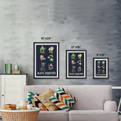Ezposterprints - Skate Monsters, Brooklyn | The Cute Little Monsters Posters ambiance display photo sample